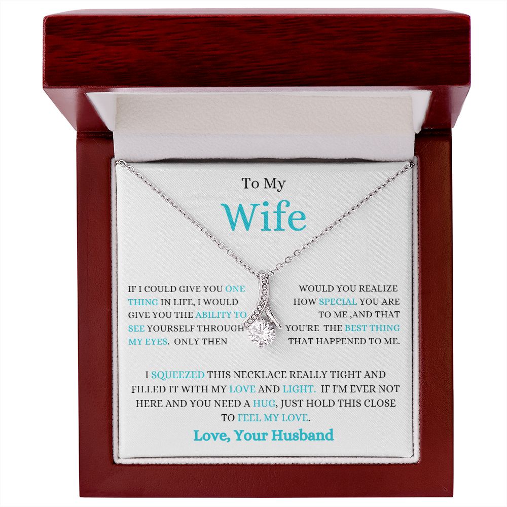 TO MY WIFE ALLURING BEAUTY NECKLACE