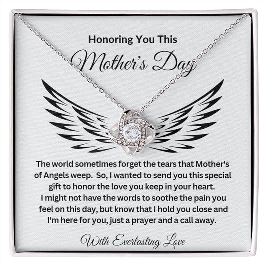 HONORING YOU THIS MOTHER'S DAY LOVE KNOT NECKLACE