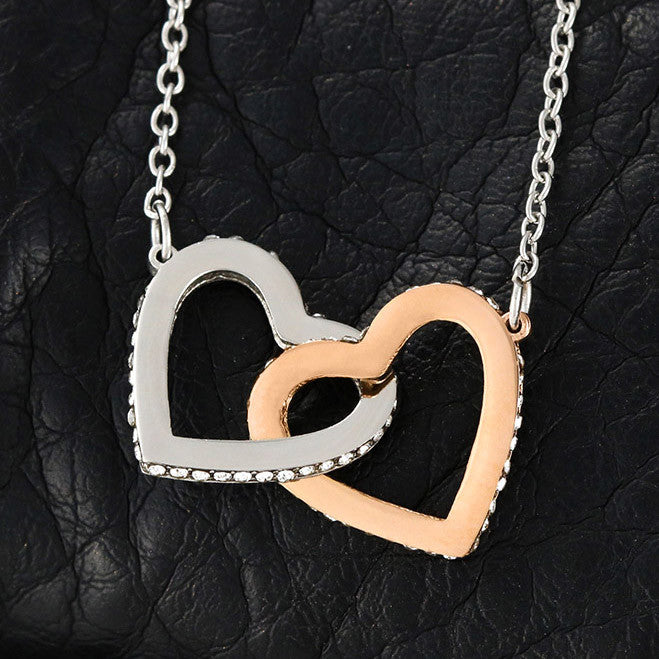 TO MY BEAUTIFUL DAUGHTER INTERLOCKING NECKLACE