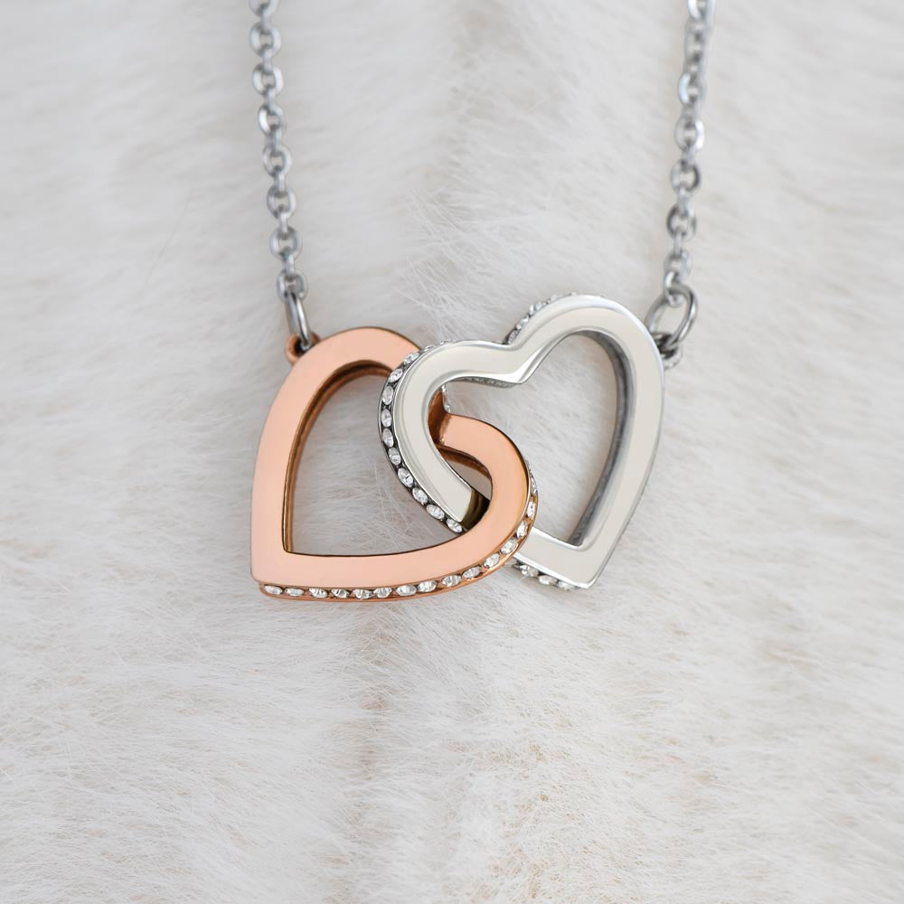 TO MY BEAUTIFUL DAUGHTER INTERLOCKING NECKLACE
