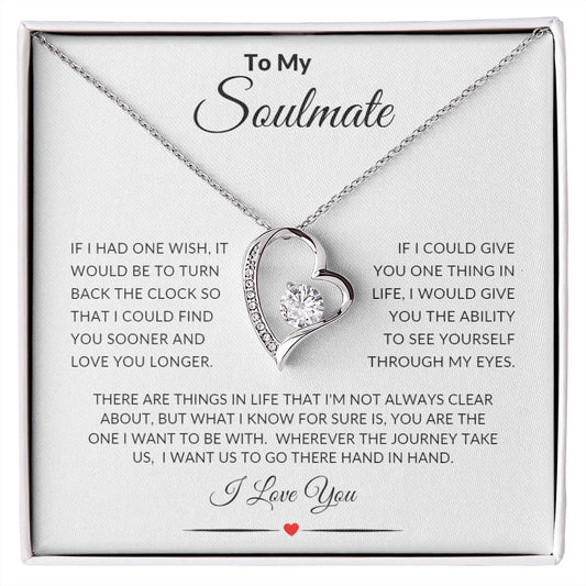 TO MY SOULMATE FOREVER LOVE NECKLACE