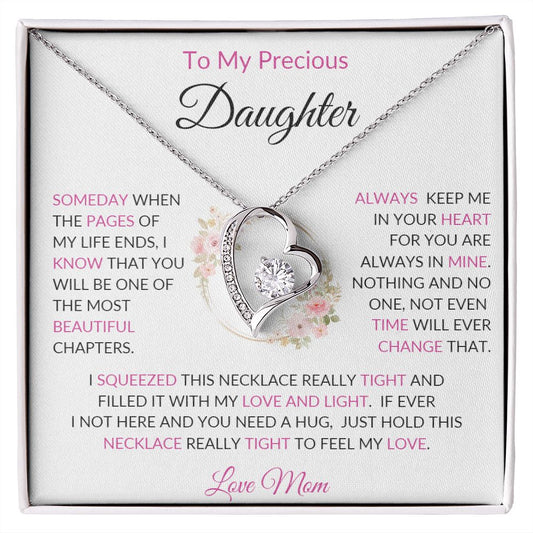 TO MY PRECIOUS DAUGHTER FOREVER LOVE NECKLACE