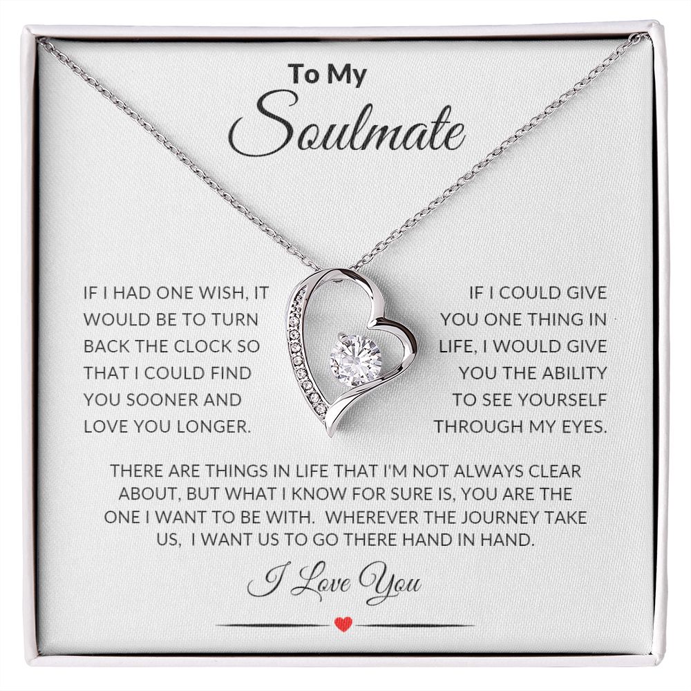 TO MY SOULMATE FOREVER LOVE NECKLACE