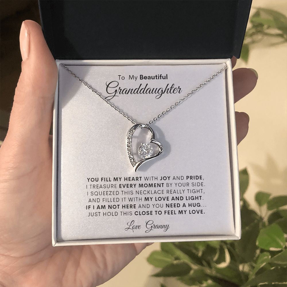 TO MY BEAUTIFUL GRANDDAUGHTER FOREVER LOVE NECKLACE