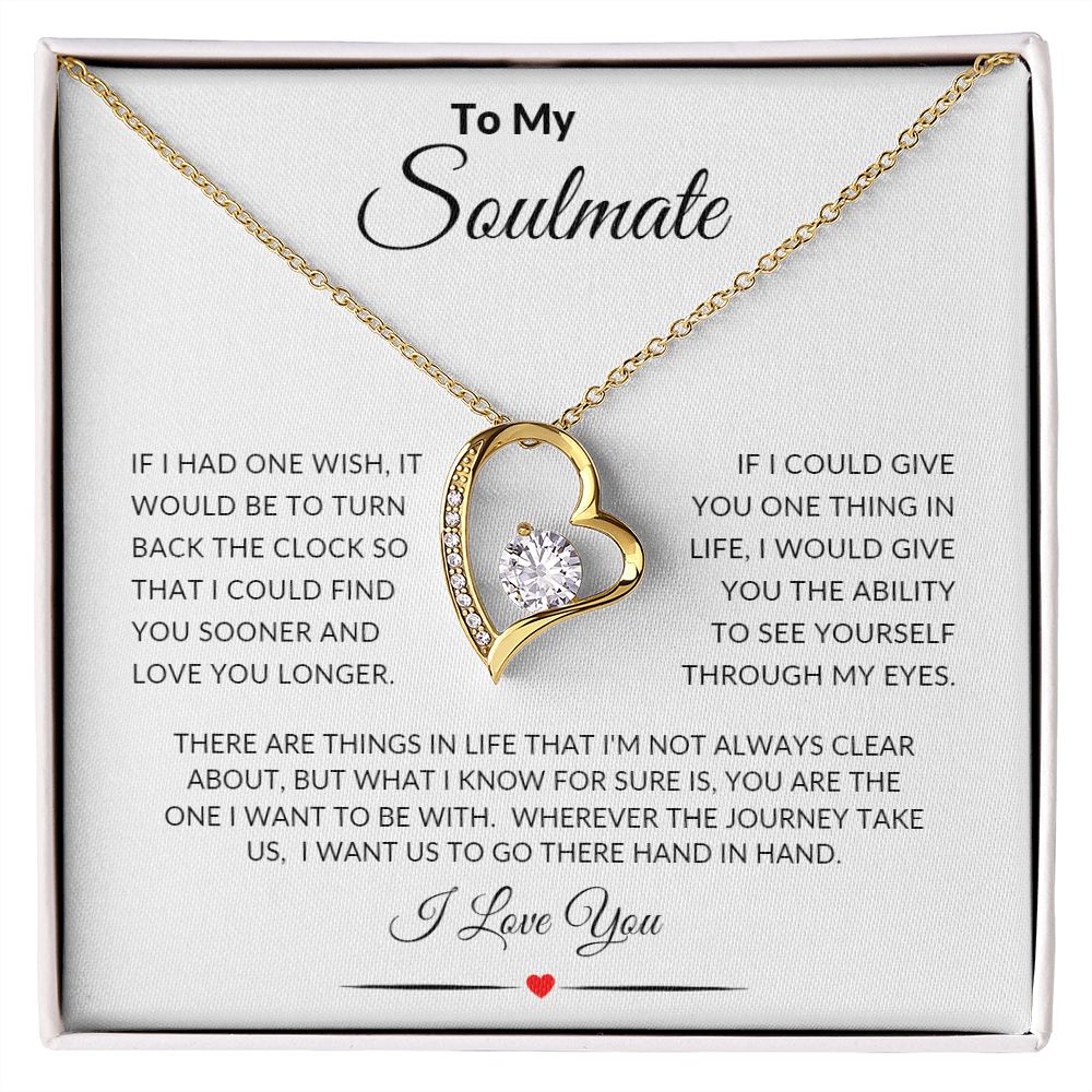 TO MY SOULMATE FOREVER LOVE NECKLACE