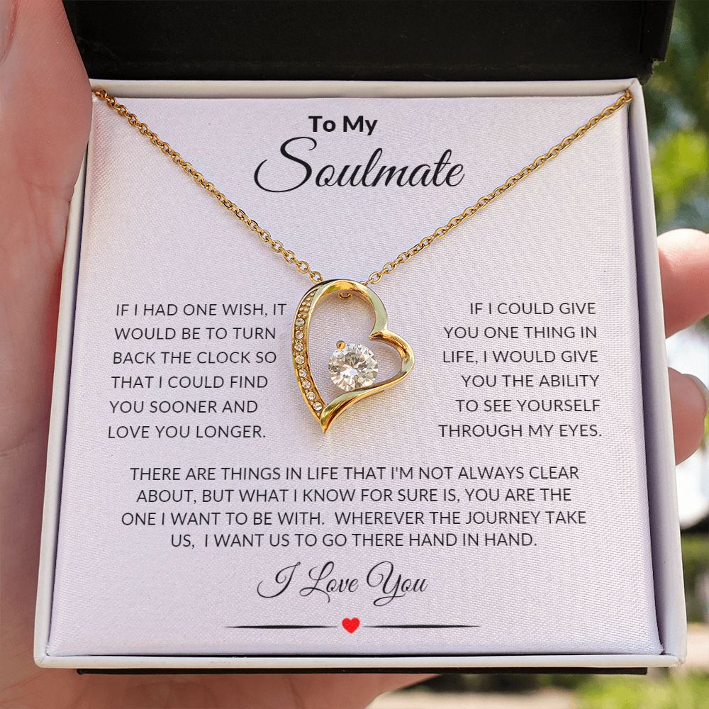 TO MY SOULMATE FOREVER LOVE NECKLACE