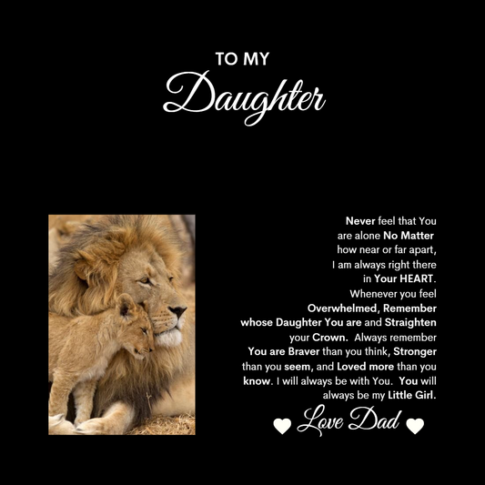 TO MY BEAUTIFUL DAUGHTER DELICATE HEART NECKLACE